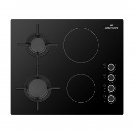 MONDIN VD602BNEV Μαύρο 60cm Εστία Αερίου Μικτ΄ή